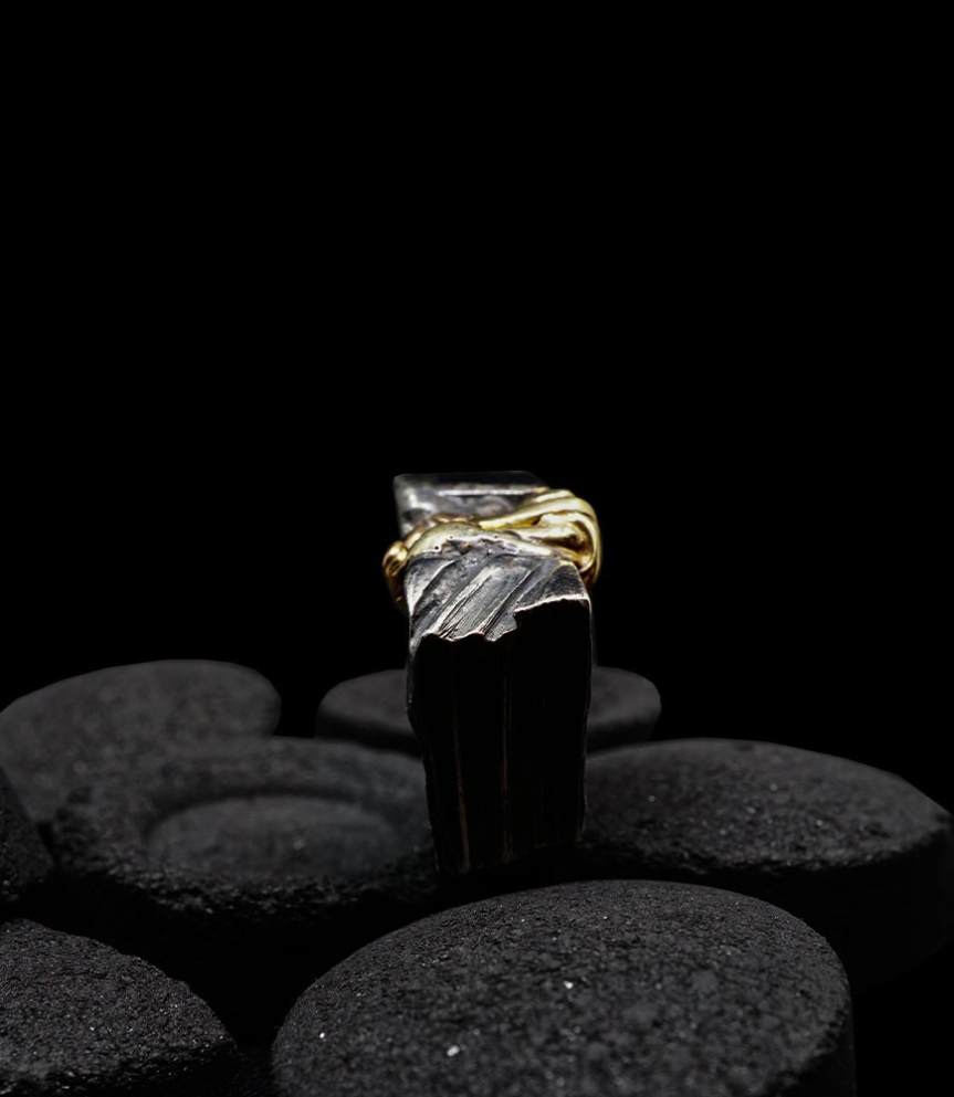 Geologic Collection - Bagues de créateur en Argent et Or Massif