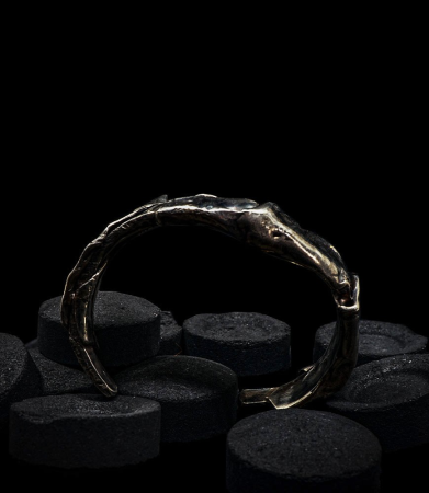 Bracelet de créateur en argent massif signé Anthony Barrouyer