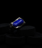 Lapis Lazuli and Solid Silver Ring  Material: Solid 925/1000 Silver Stone: Lapis Lazuli (6.8 carats) Weight: 26.8 grams