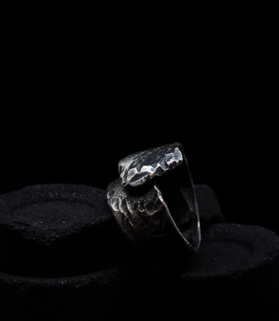 Solid silver ring