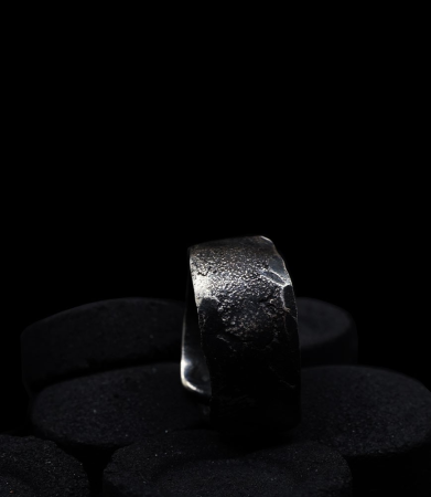 Solid silver ring