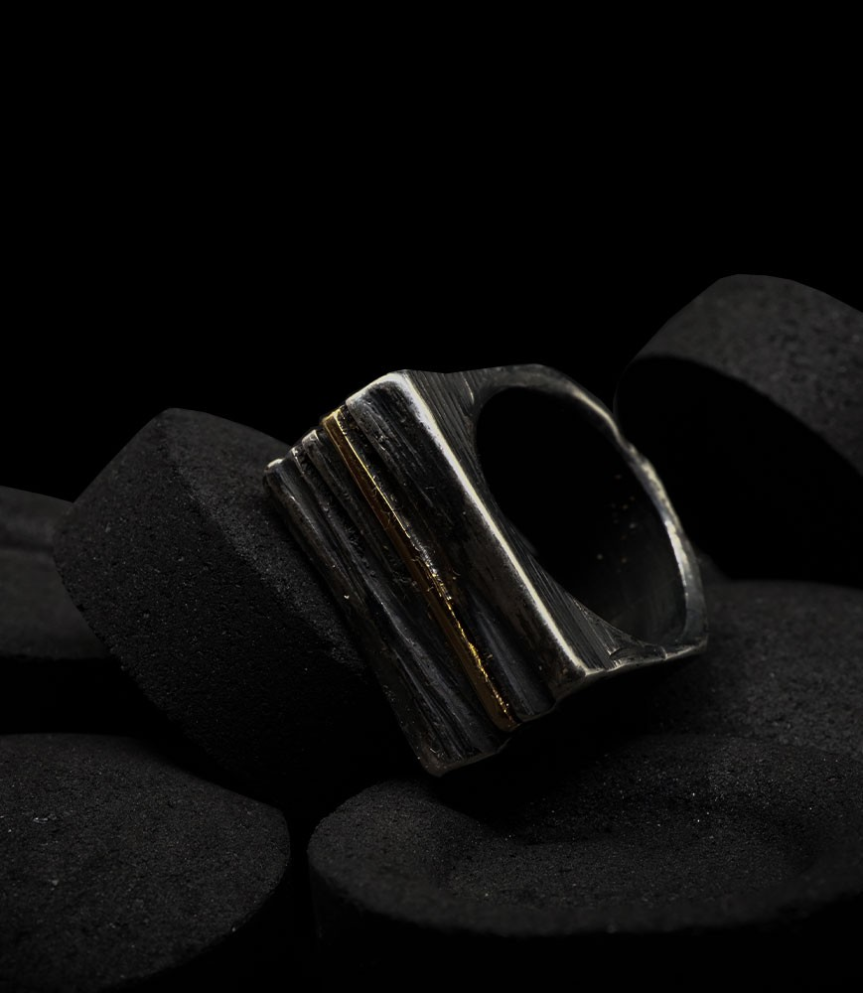 Geologic Collection - Bagues de créateur en Argent et Or Massif