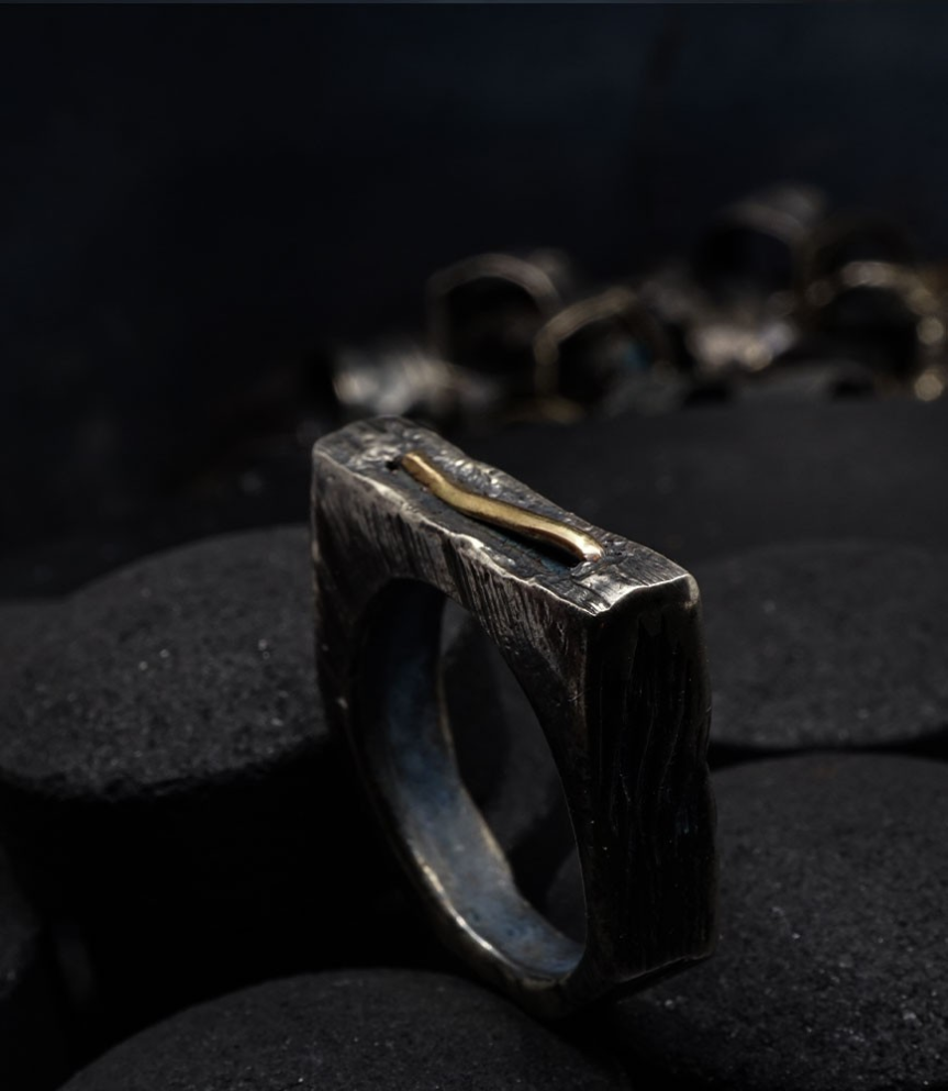 Création krazy stones par Anthony Barrouyer: Geologic Stones Collection - Bagues Argent et Or