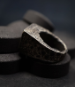 First Men Collection - Silver Ring and Fossilized Dinosaur Bone