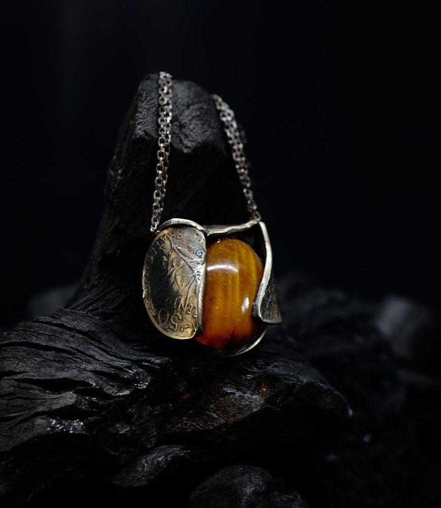 Tiger's Eye Pendant Creation by Anthony Barrouyer