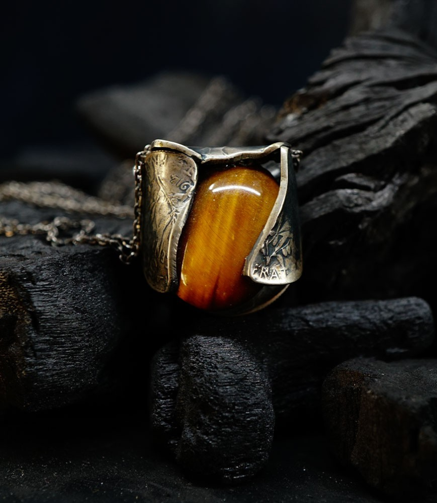 Tiger's Eye Pendant Creation by Anthony Barrouyer