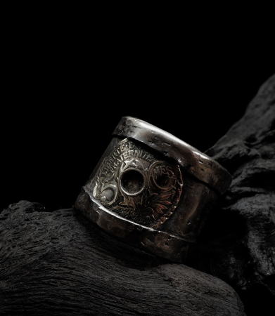 Bague pièce création Anthony Barrouyer