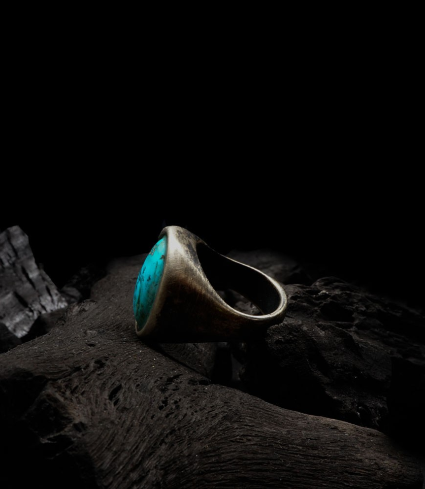 Hephaestus Stones Collection - Turquoise and Sterling Silver Ring
