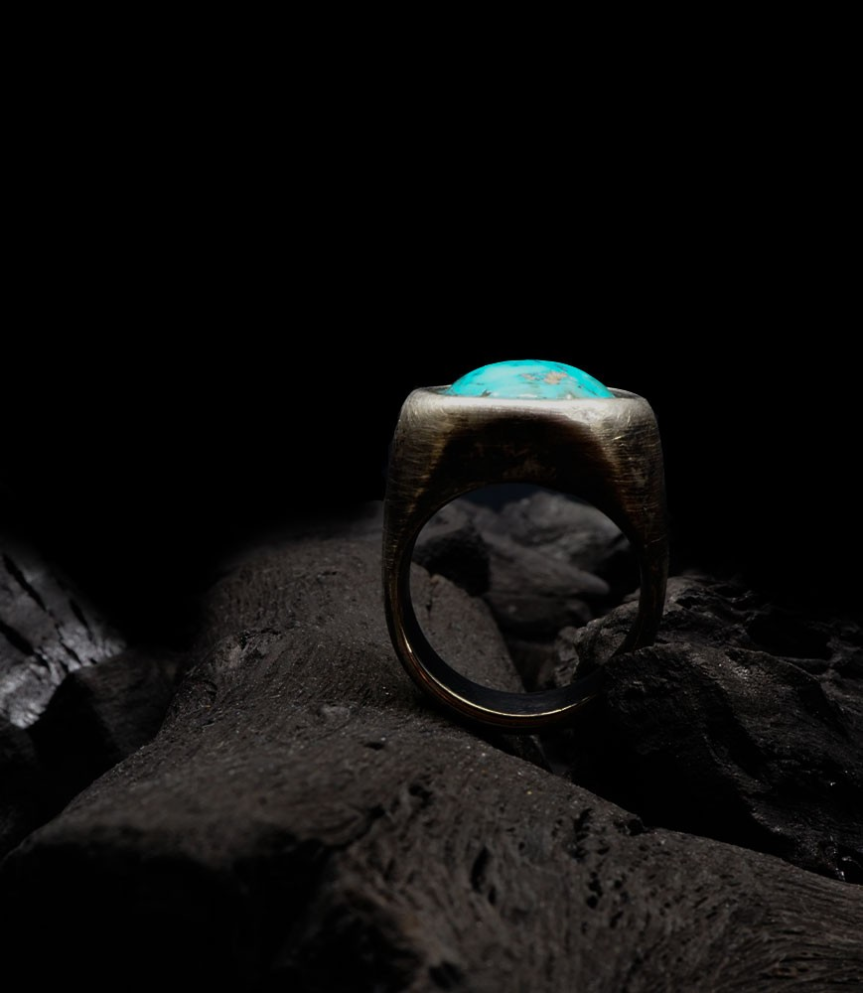 Hephaestus Stones Collection - Turquoise and Sterling Silver Ring
