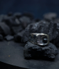 Hephaistos Stones Collection - Hematite and Solid Silver Ring by Anthony Barrouyer