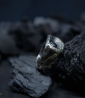 Hephaistos Stones Collection - Hematite and Solid Silver Ring by Anthony Barrouyer