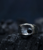Hephaistos Stones Collection - Hematite and Solid Silver Ring by Anthony Barrouyer