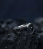 Hephaistos Stones Collection - Hematite and Solid Silver Ring by Anthony Barrouyer