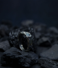 Héphaïstos Stones Collection - Bague Hématite et Argent Massif par Anthony Barrouyer
