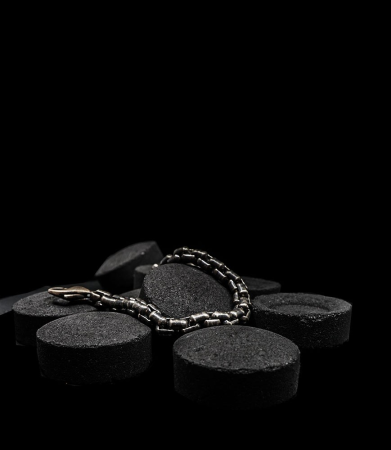 Bracelet en argent massif Création Krazy Stones by Anthony Barrouyer