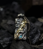 Geologic Stones Collection - Opal Pendant, Gold and Sterling Silver