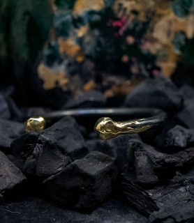 bracelet en or et argent creation unique pour un style sexy