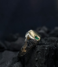 Hephaestus Stones Collection - Emerald Ring, Solid Gold Silver
