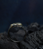 Hephaestus Stones Collection - Emerald Ring, Solid Gold Silver