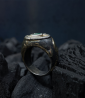 Hephaestus Stones Collection - Emerald Ring, Gold and Sterling Silver