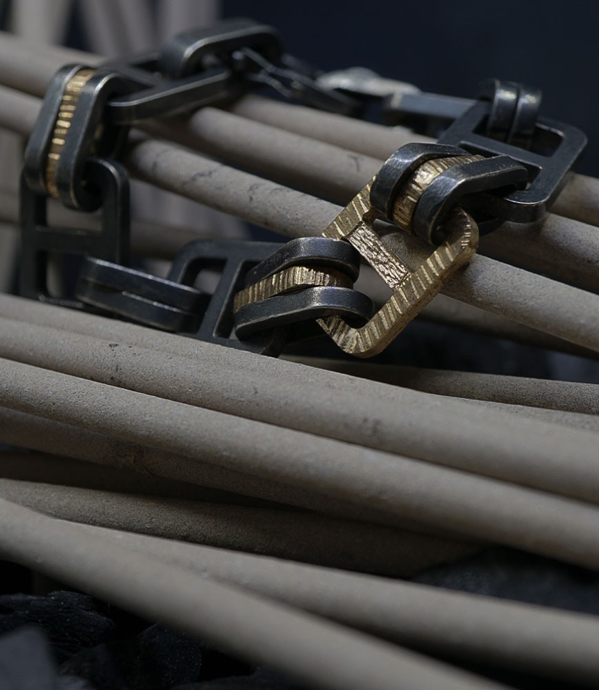 Hephaestus Collection - Silver and Gold Bracelet