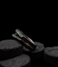 Bague émeraude et argent massif Création Anthony Barrouyer Carpentras