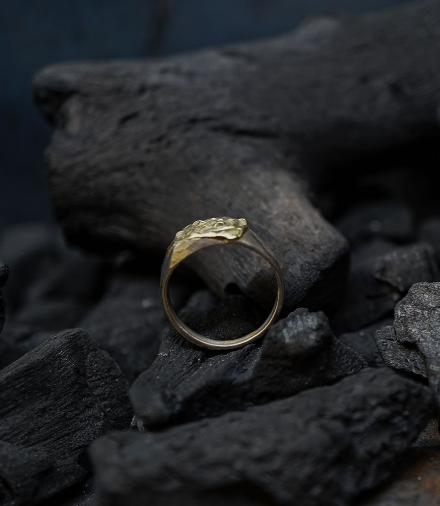 Bague argent et or Krazystones.