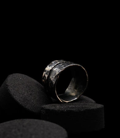 Bague en argent de créateur