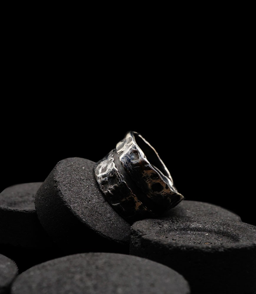 Bague en argent de créateur