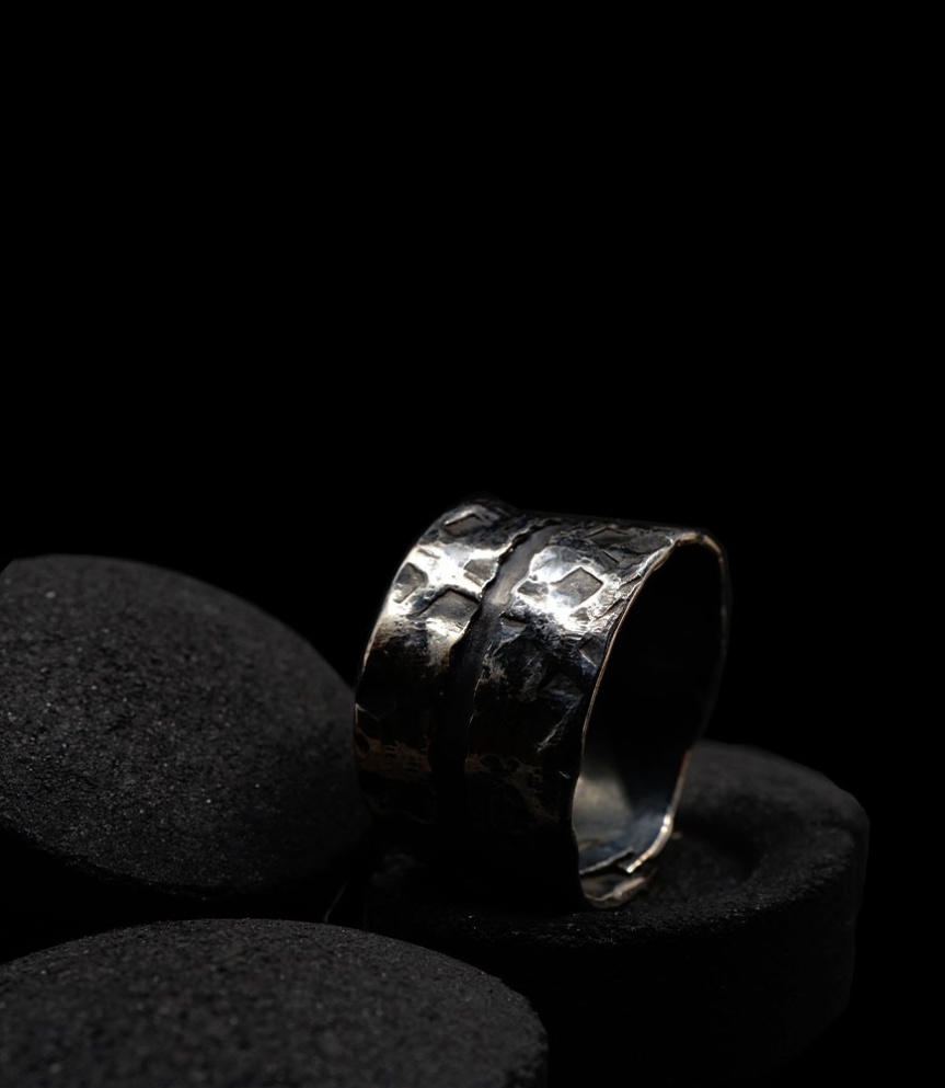 Bague en argent de créateur