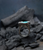 Krazystones ring in solid silver and Turquoise