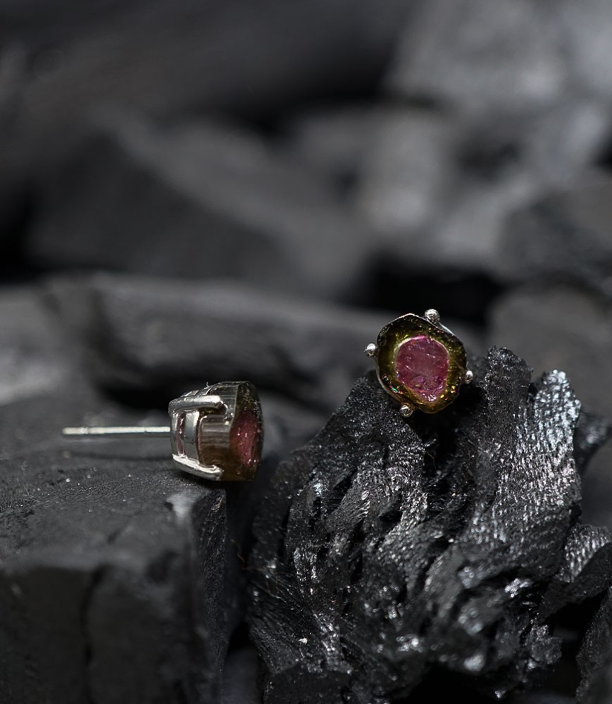 Boucles d'oreilles tourmaline Krazystones