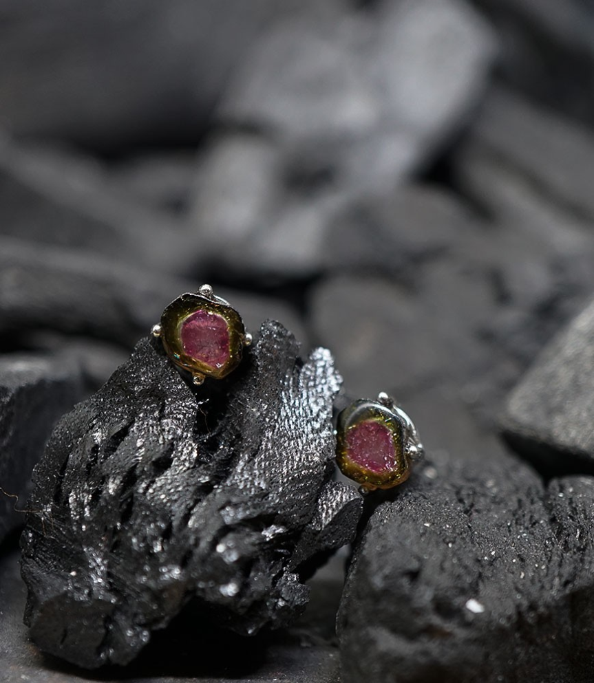 Boucles d'oreilles tourmaline Krazystones