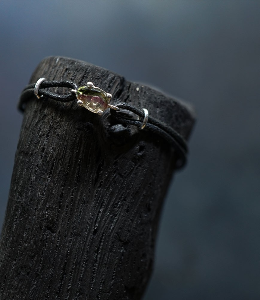 Bracelet tourmaline Krazystones by Anthony Barrouyer