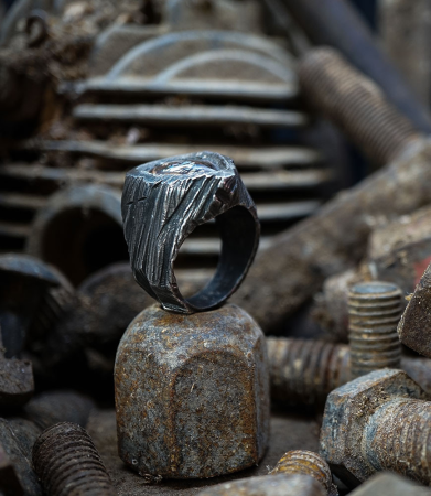 Bague opale en argent massif
