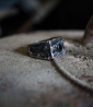 Bague argent et hématite.