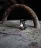 Bague argent et hématite.