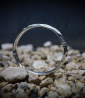 Hammered bangle bracelet.
