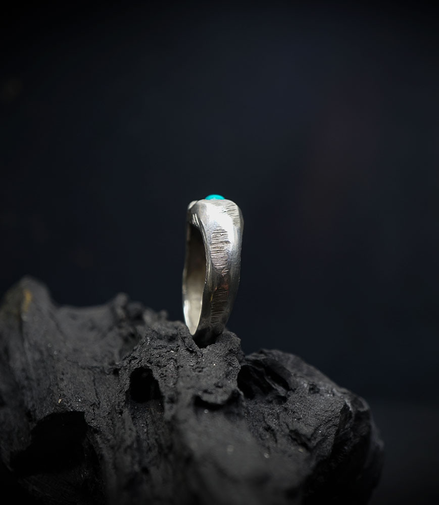 Bague argent et turquoise collection Krazystones