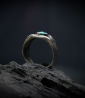 Bague Krazystones en argent et turquoise.
