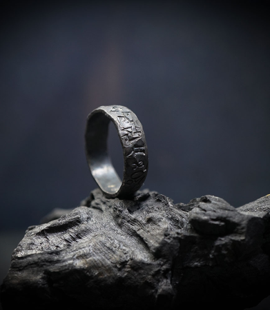 Bague en argent massif Krazystones.