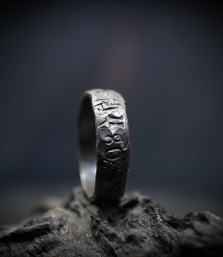 Solid silver ring by Krazystones.