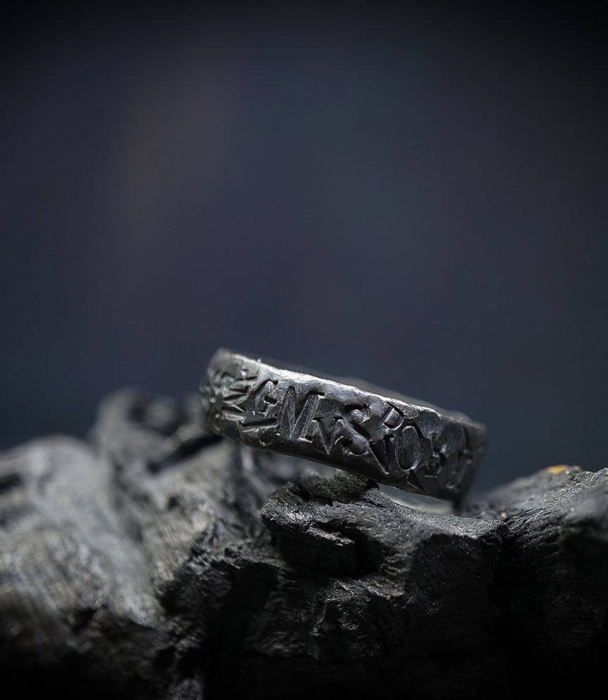 Solid silver ring by Krazystones.
