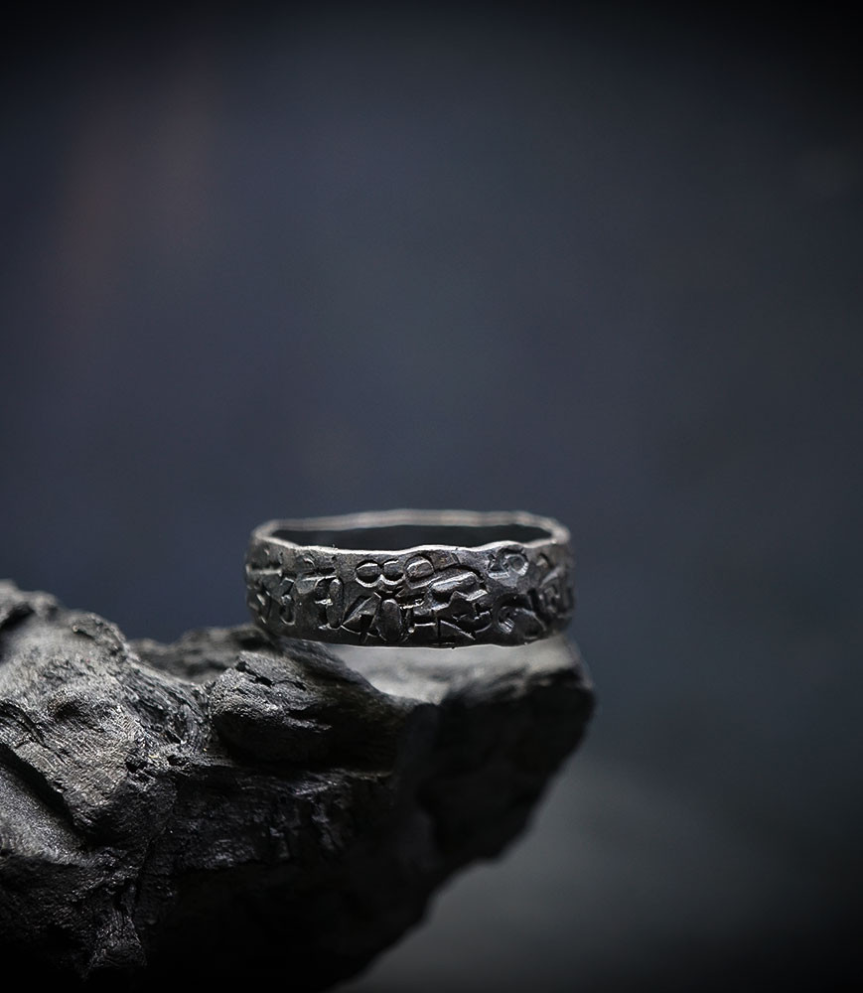 Solid silver ring by Krazystones.