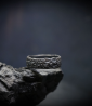 Solid silver ring by Krazystones.