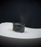Bague en argent noircie Krazystones.