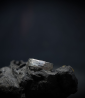 Hammered ring by Krazystones in solid silver.