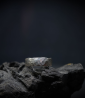 Hammered ring by Krazystones in solid silver.