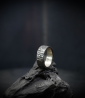bague argent martelée.