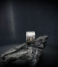 bague argent martelée.